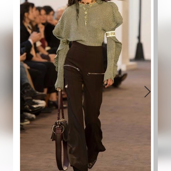 CHLOE metallic knit ribbed sweater - Picture 3 of 4